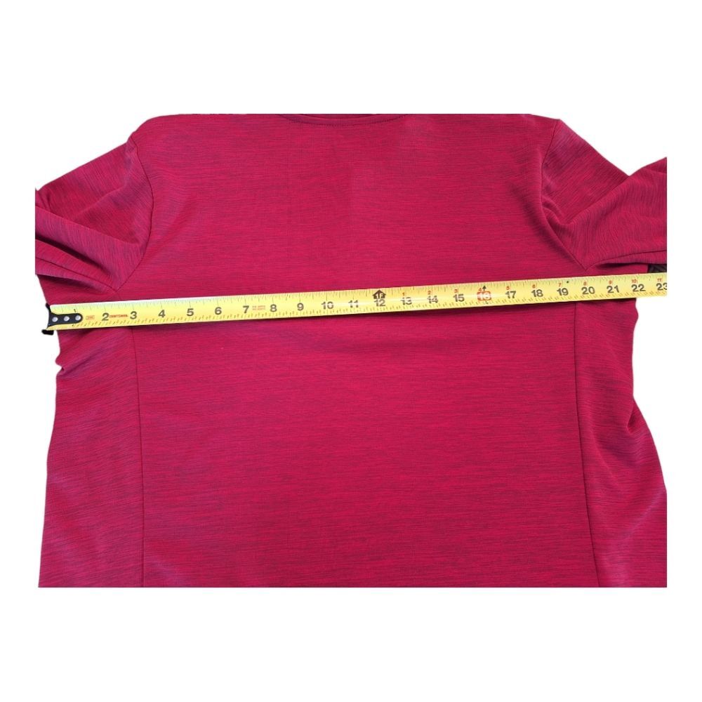 Russell Athletic Dri-Power Lightweight 1/4 Zip Men's Heathered Pullover Maroon M - Picture 7 of 9